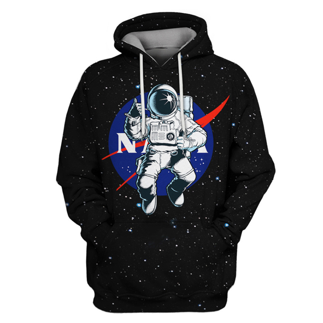 Men's 3d Space Suit Digital Printing Long-sleeved Pullover Hoodie - Image 2