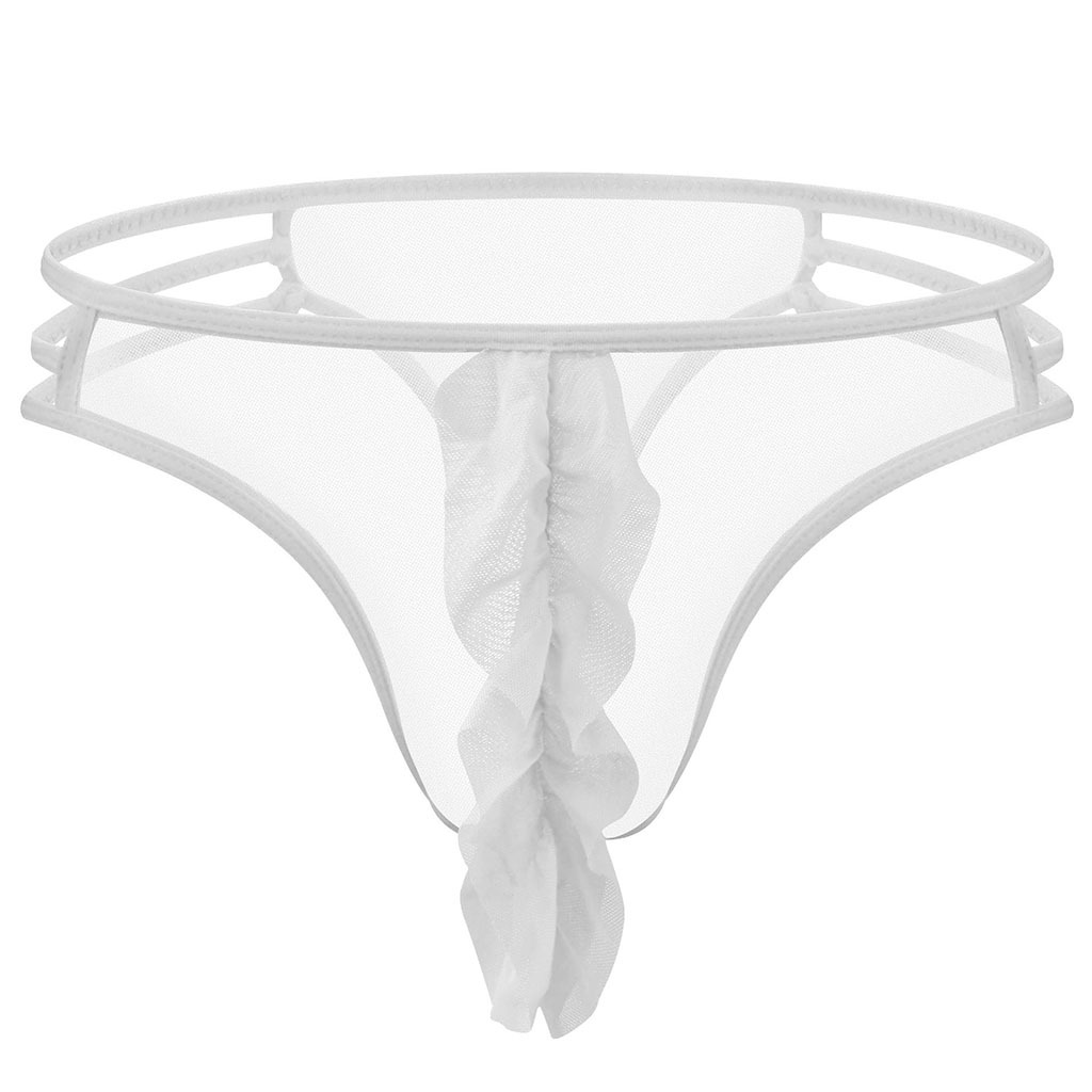 Men's Sexy Mesh Translucent Chicken Crown Underpants - Image 6